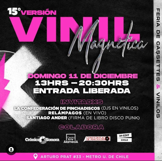 Flyer 15º versión de la feria Vinilmagnética