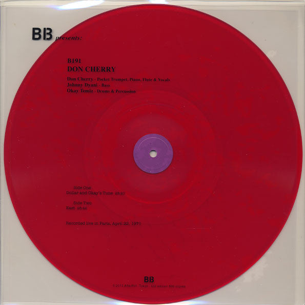 Don Cherry – Live In Paris April 22 1971 (LP, no oficial)