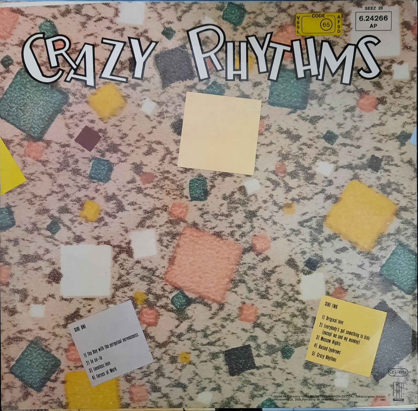 The Feelies – Crazy Rhythms (LP, Alemania, 1980)