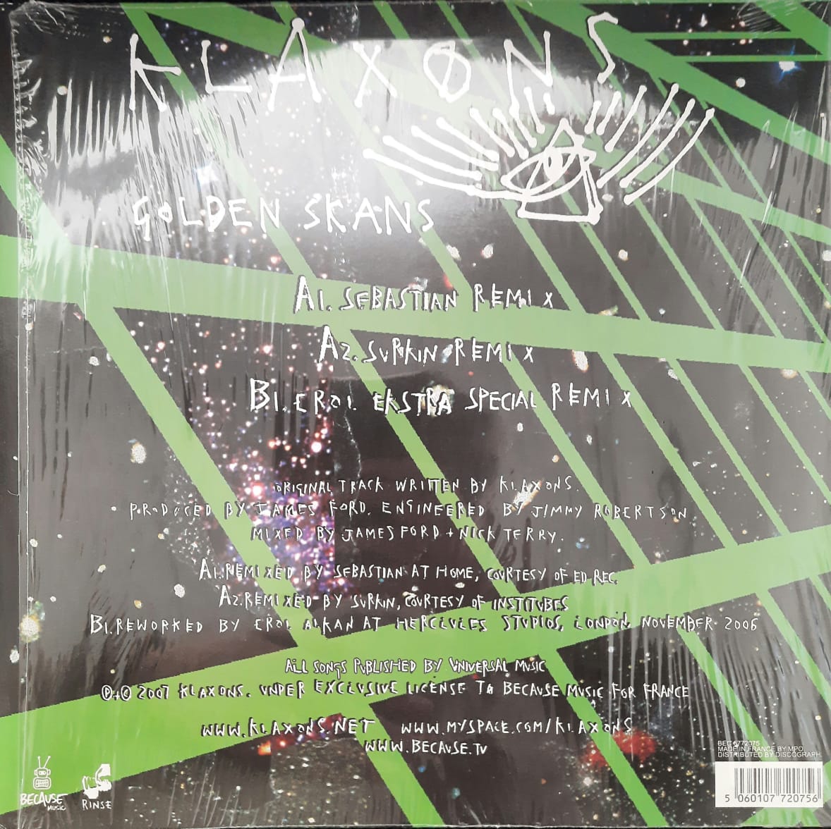 Klaxons – Golden Skans (French Exclusive Edition) (12", Francia, 2007)