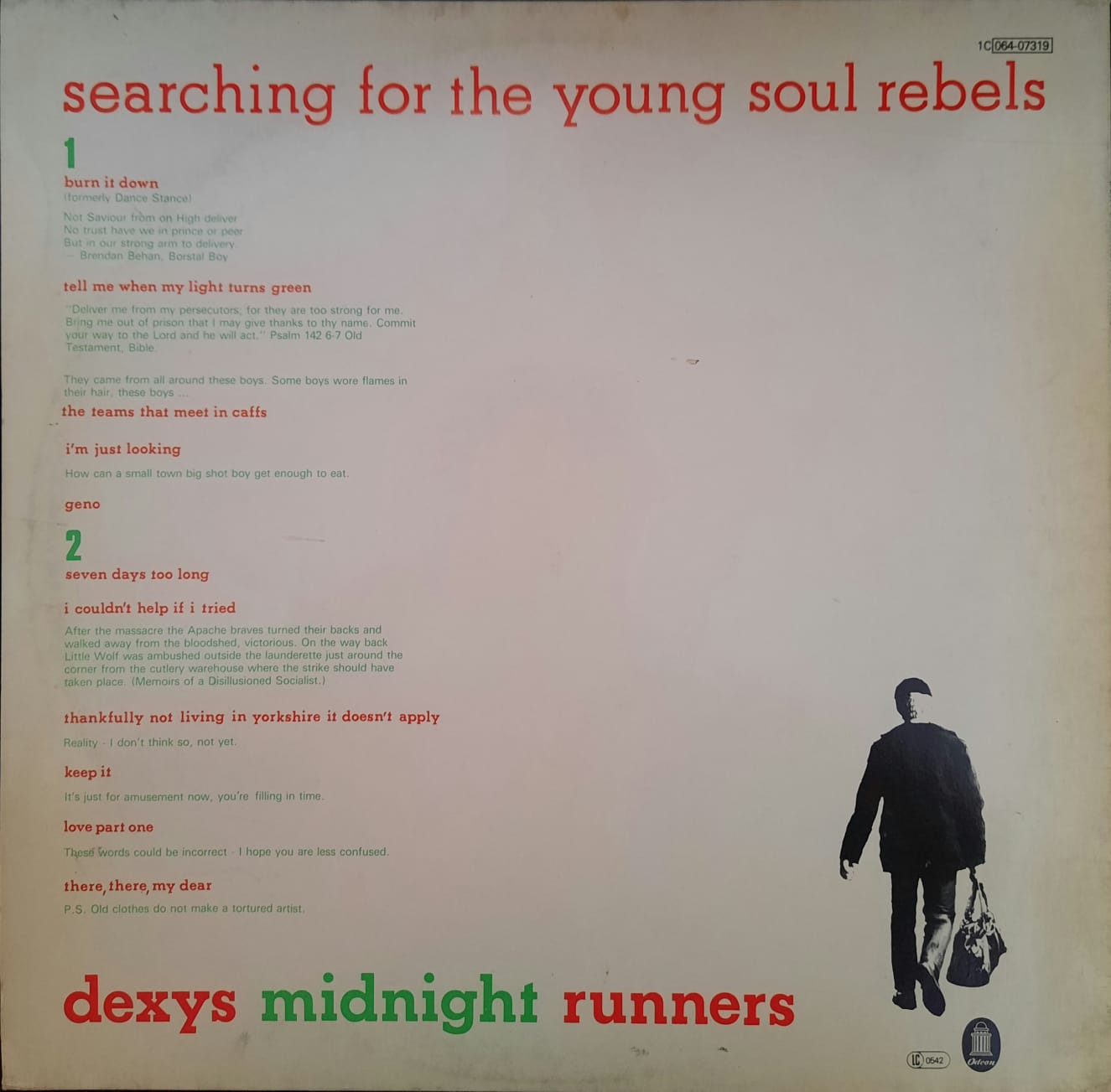 Dexys Midnight Runners – Searching For The Young Soul Rebels (LP, Alemania, 1980)