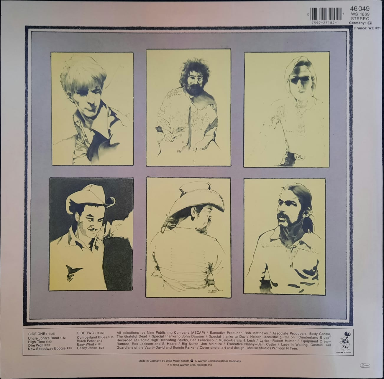 Grateful Dead – Workingman's Dead (LP, Europa, 1991)