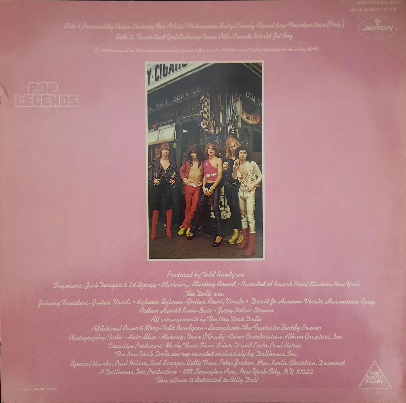 New York Dolls – New York Dolls (LP, Países Bajos)