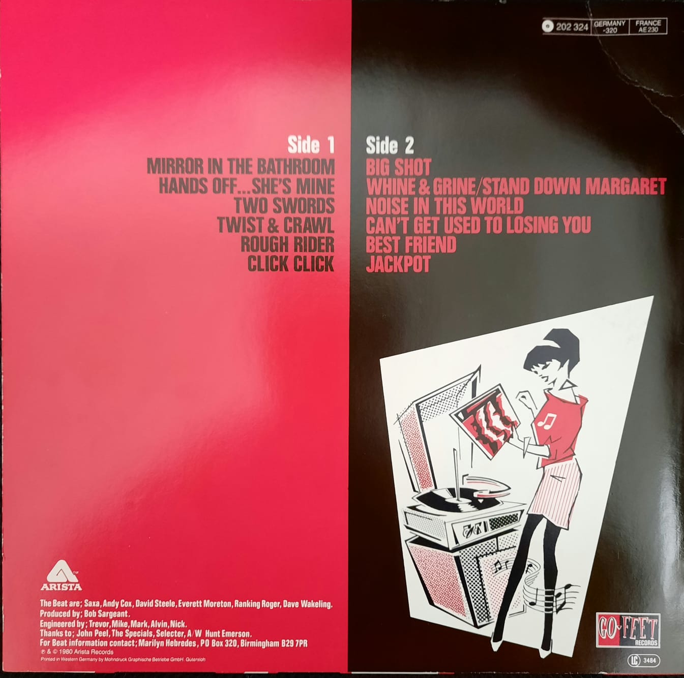 The Beat – I Just Can't Stop It (LP, Alemania, 1980)
