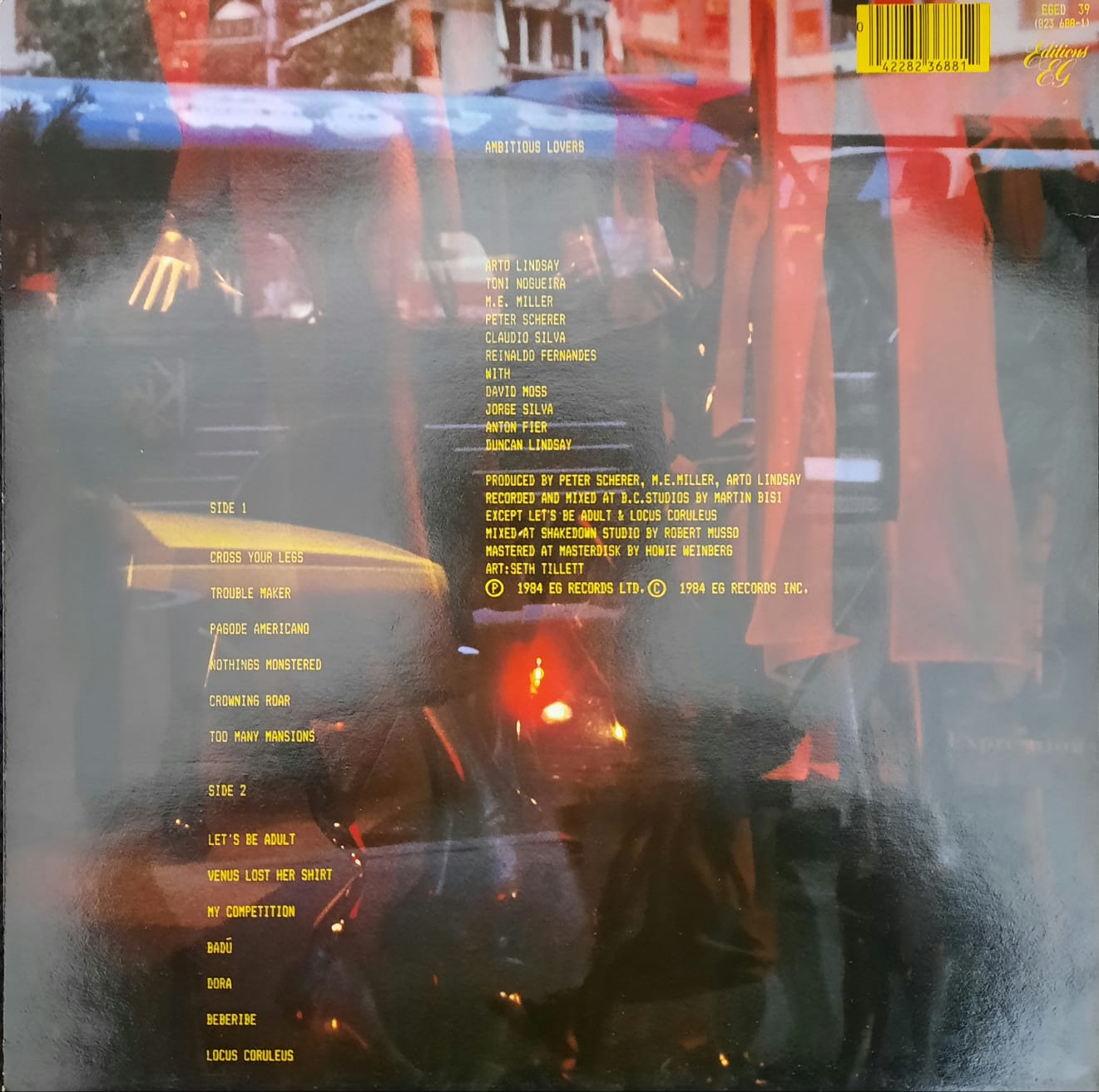 Arto Lindsay / Ambitious Lovers – Envy (LP, Reino Unido, 1984)