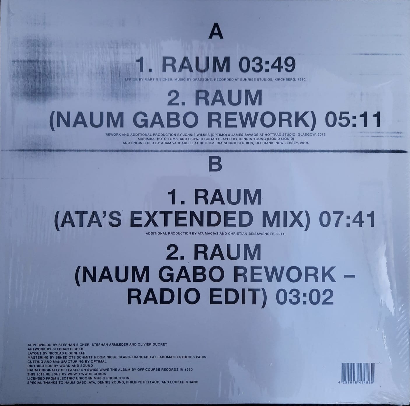 Grauzone – Raum (12", Suiza, 2019)