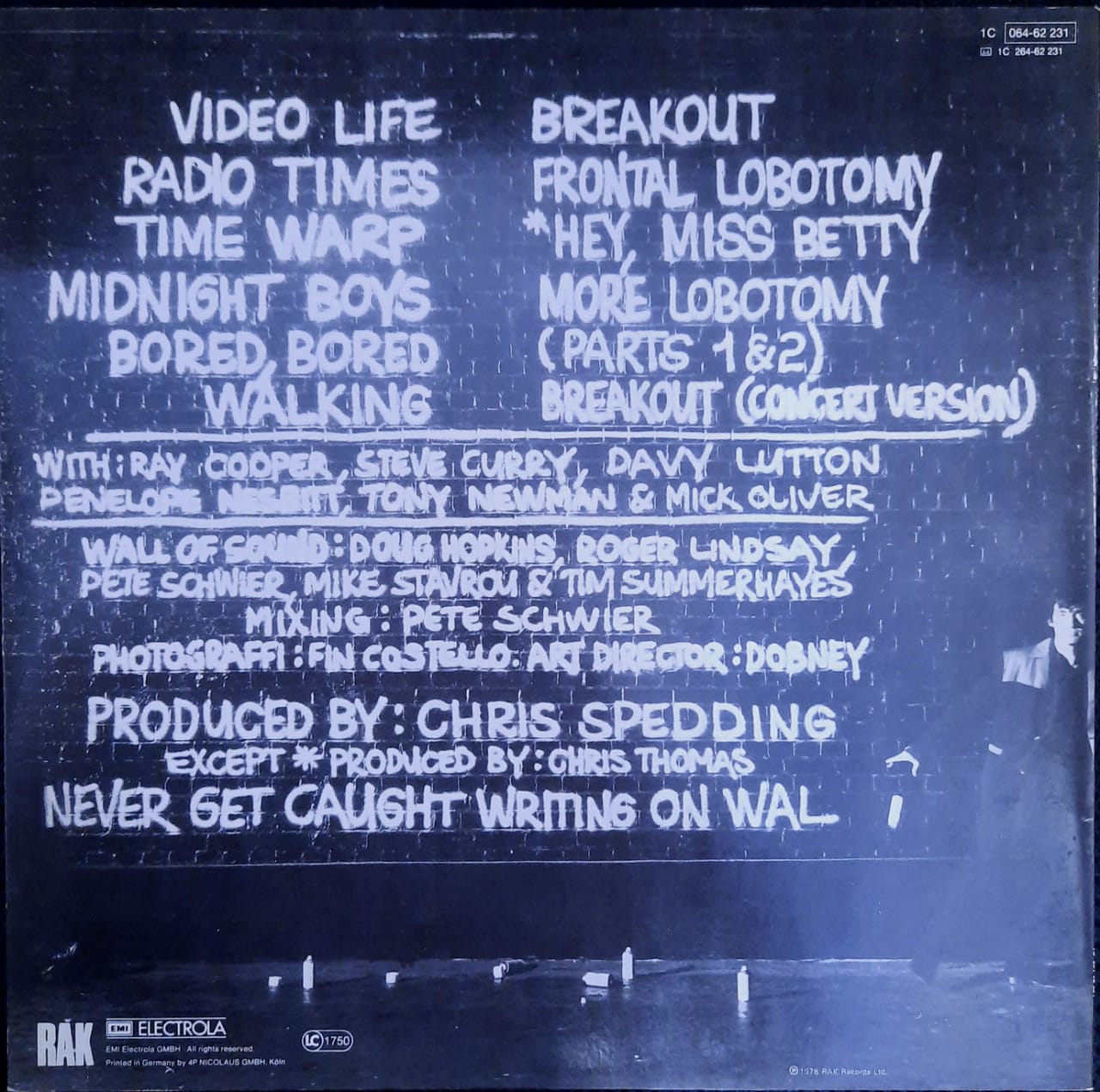 Chris Spedding – Guitar Graffiti (LP, Alemania, 1979)