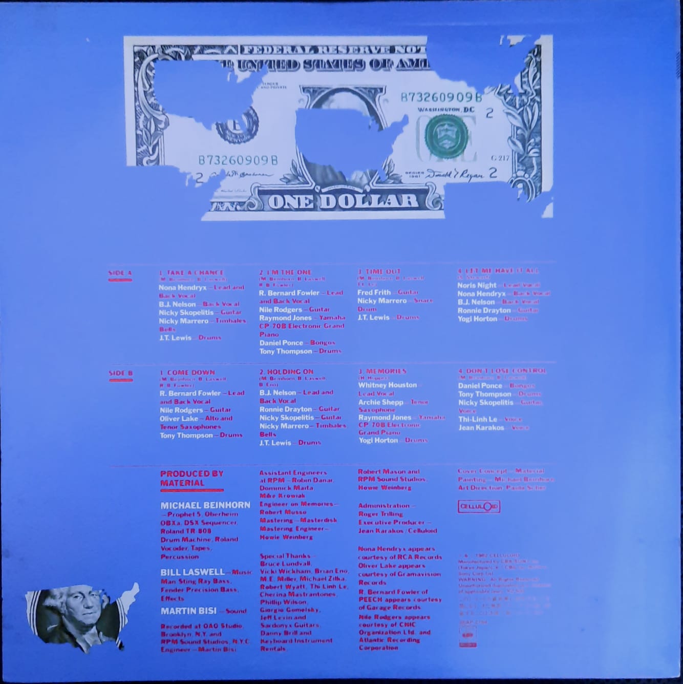 Material – One Down (LP, Japón, 1983)