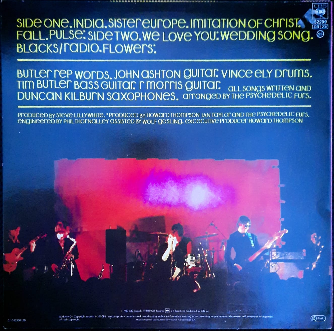 The Psychedelic Furs – The Psychedelic Furs (LP, Europa)