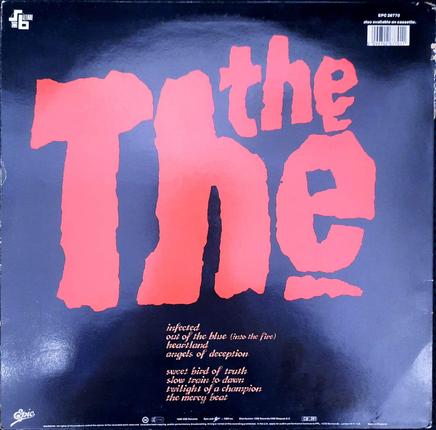 The The – Infected (LP, Europa, 1986)