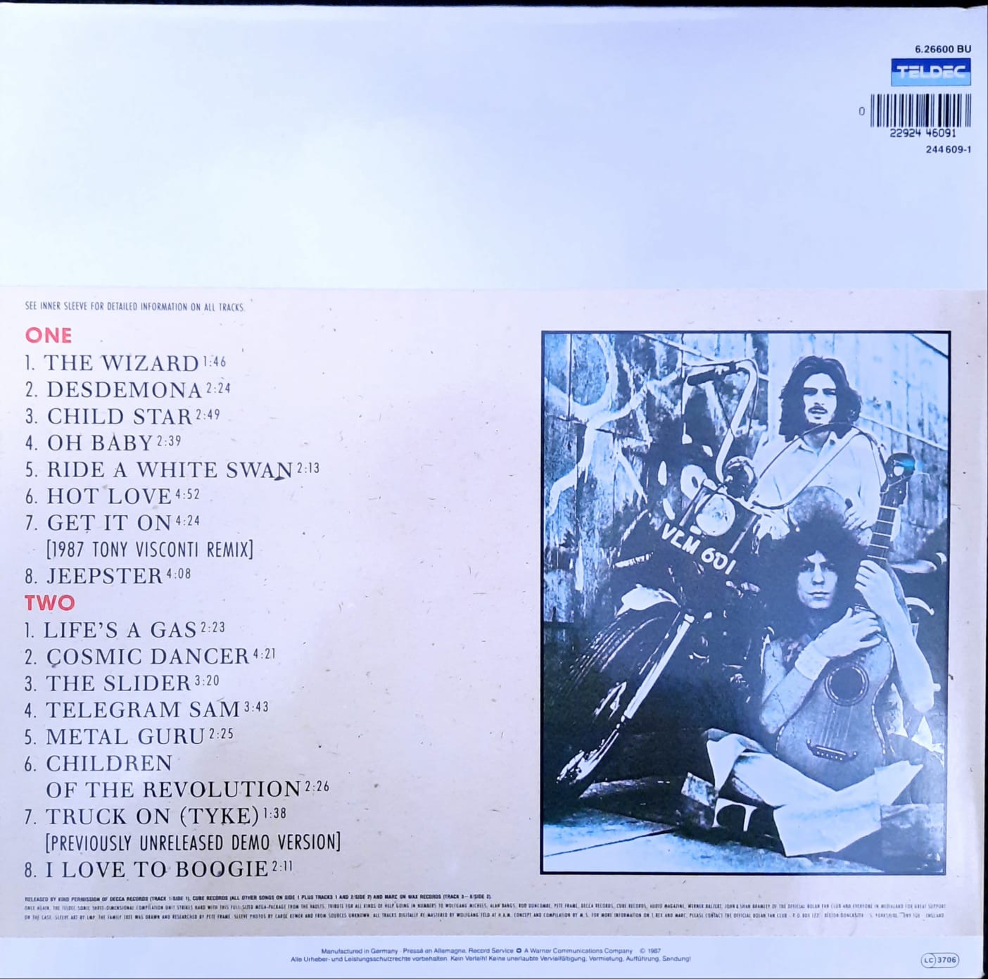 T. Rex / Marc Bolan – Cosmic Dancer (LP, Alemania, 1987)