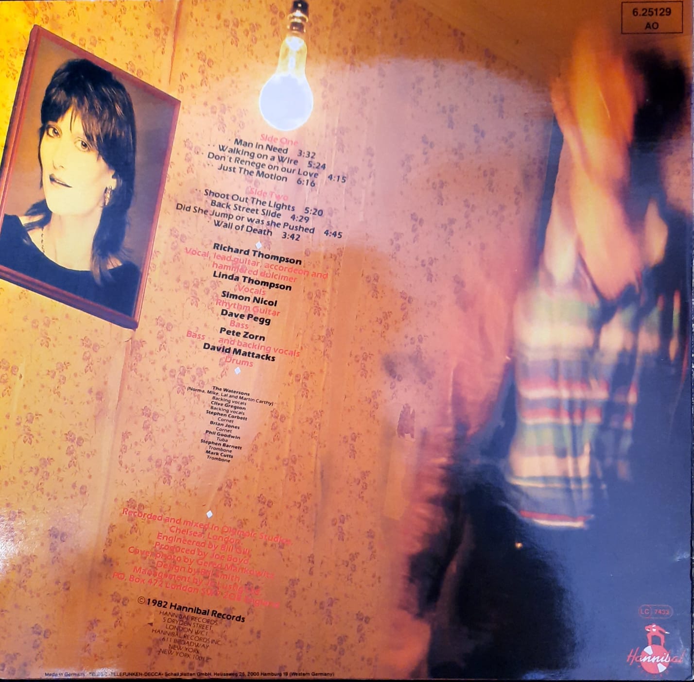 Richard & Linda Thompson – Shoot Out The Lights (LP, Alemania, 1982)