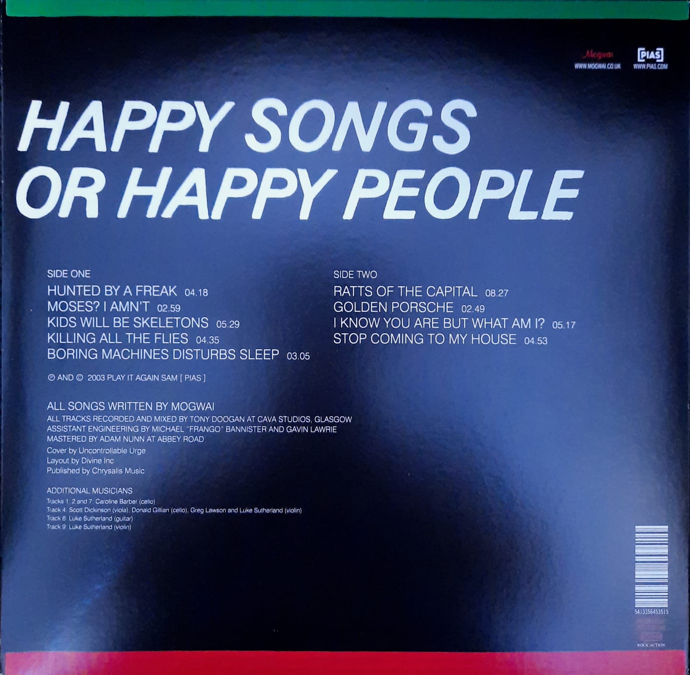 Mogwai – Happy Songs For Happy People (LP, Reino Unido, 2018)