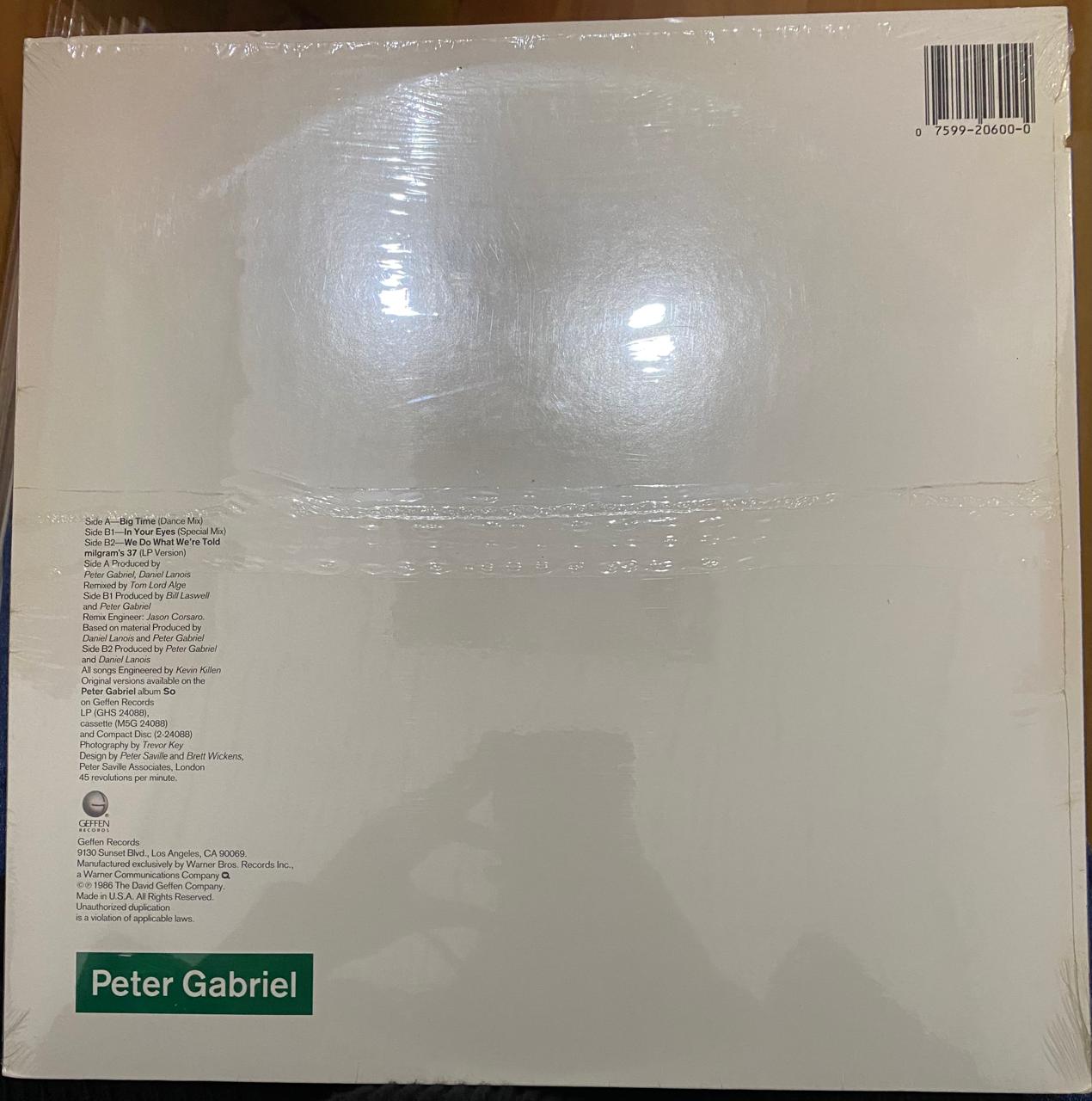 Peter Gabriel – Big Time (12", EE.UU., 1986)