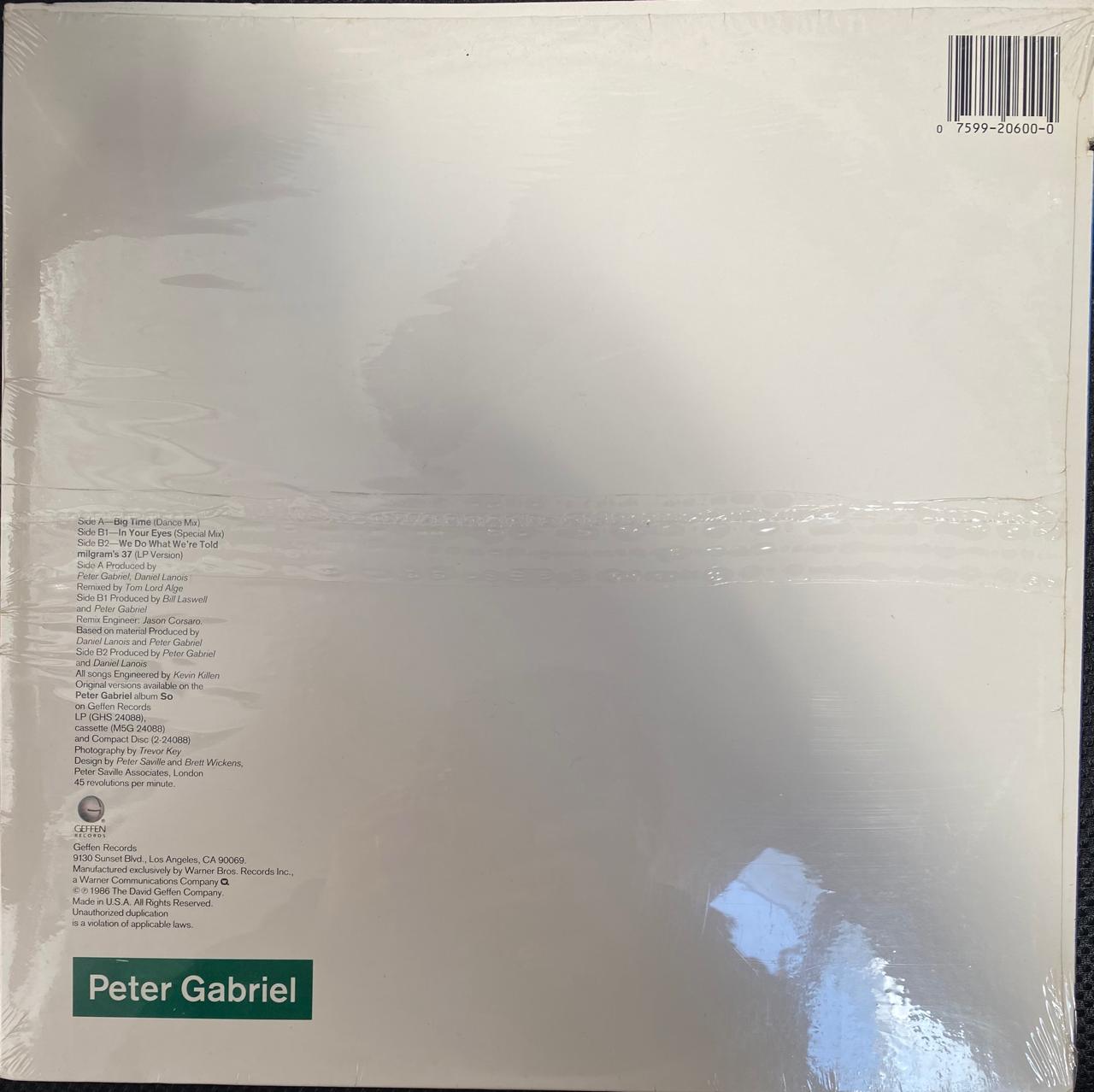 Peter Gabriel – Big Time (LP, EE.UU., 1986)