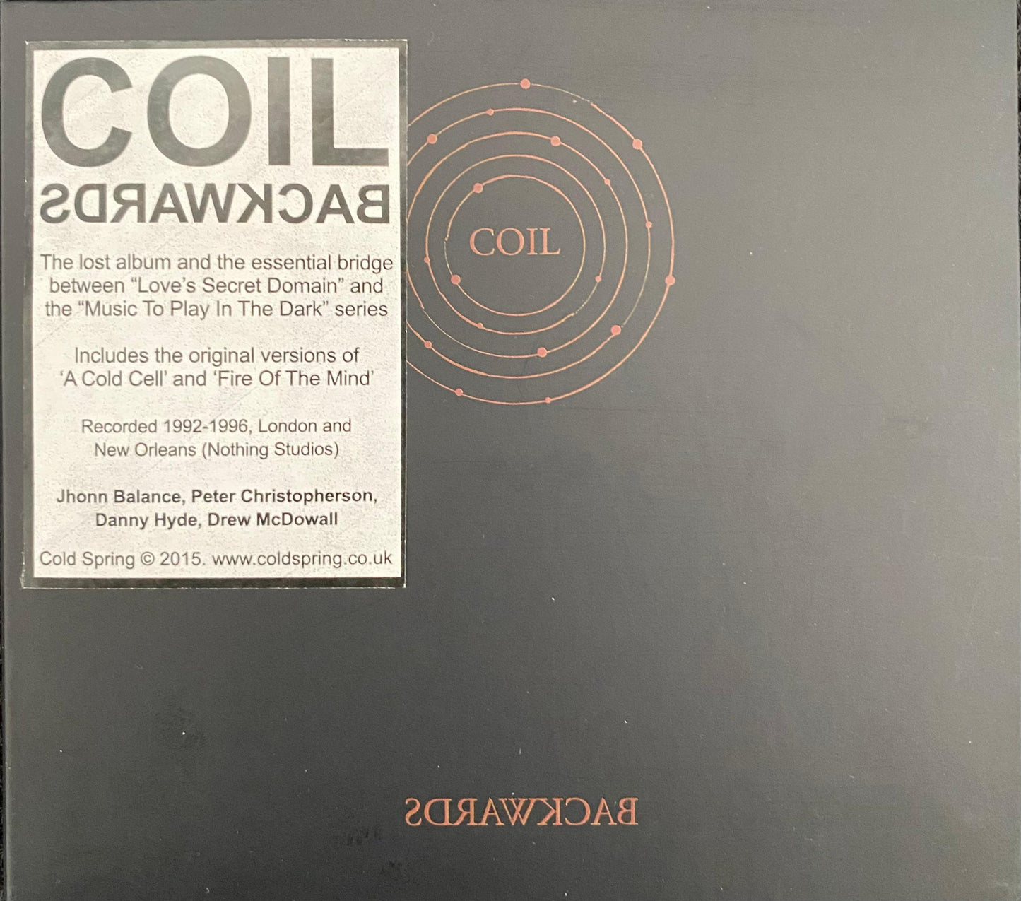 Coil – Backwards (CD)