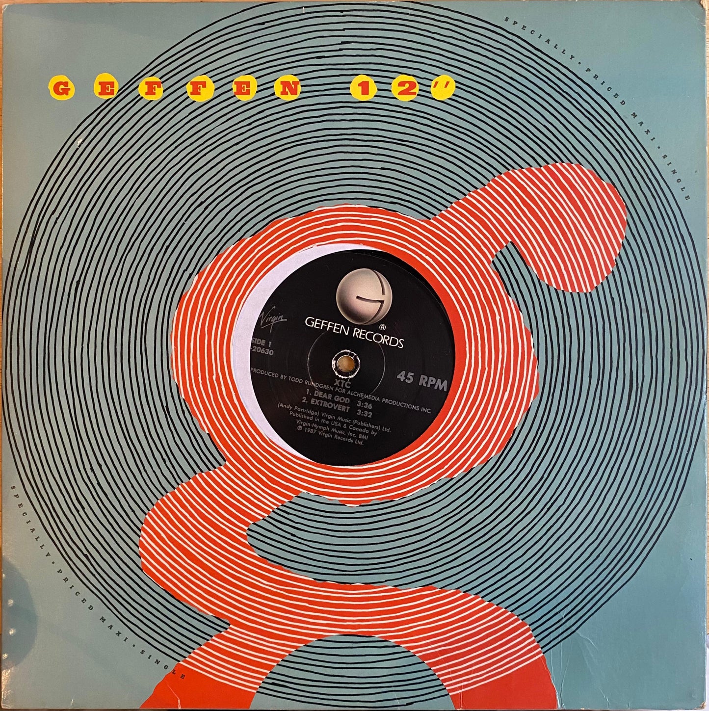 XTC – Dear God (12", EE.UU., 1987)