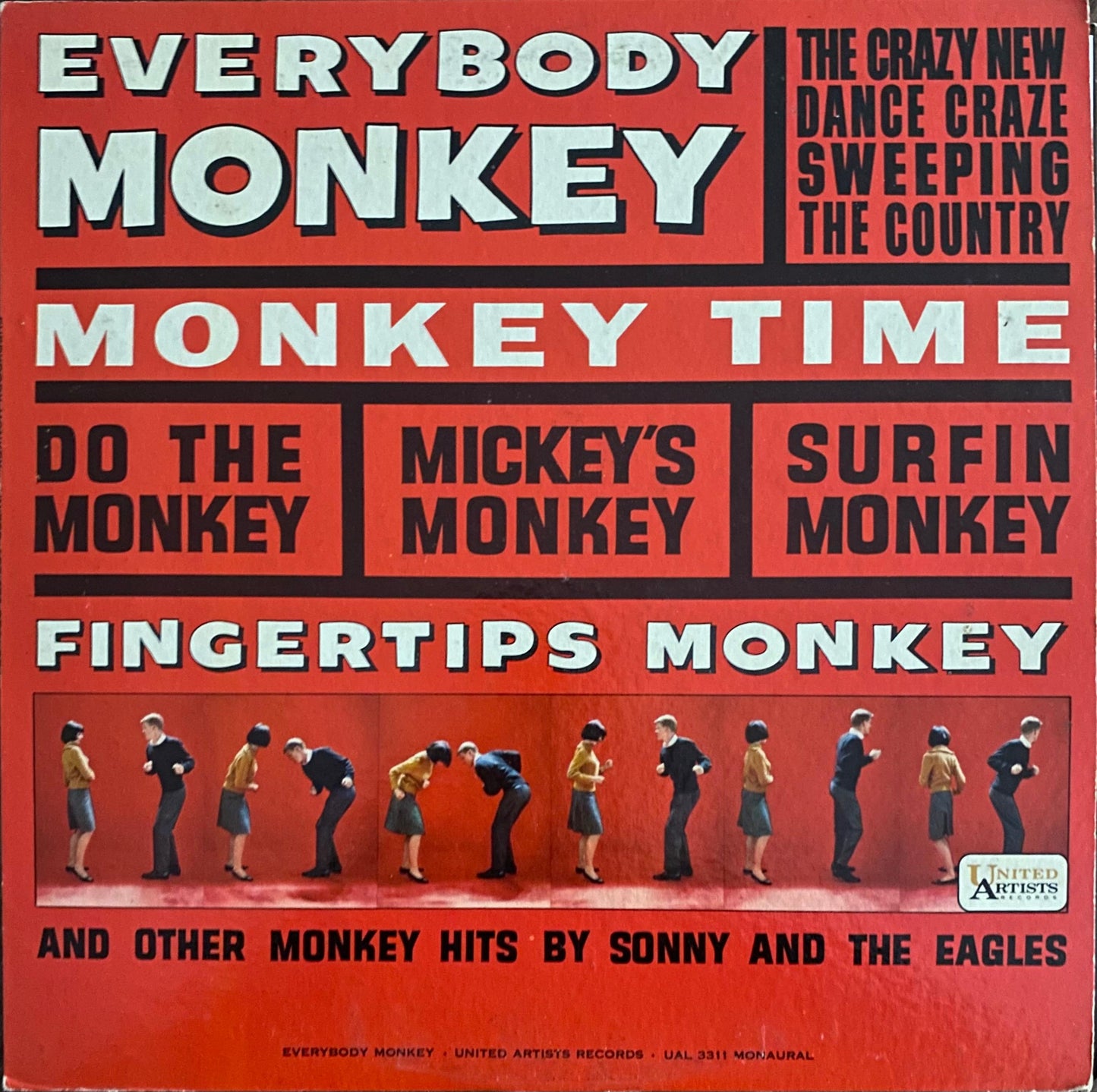Sonny And The Eagles – Everybody Monkey (LP, EE.UU., 1963)