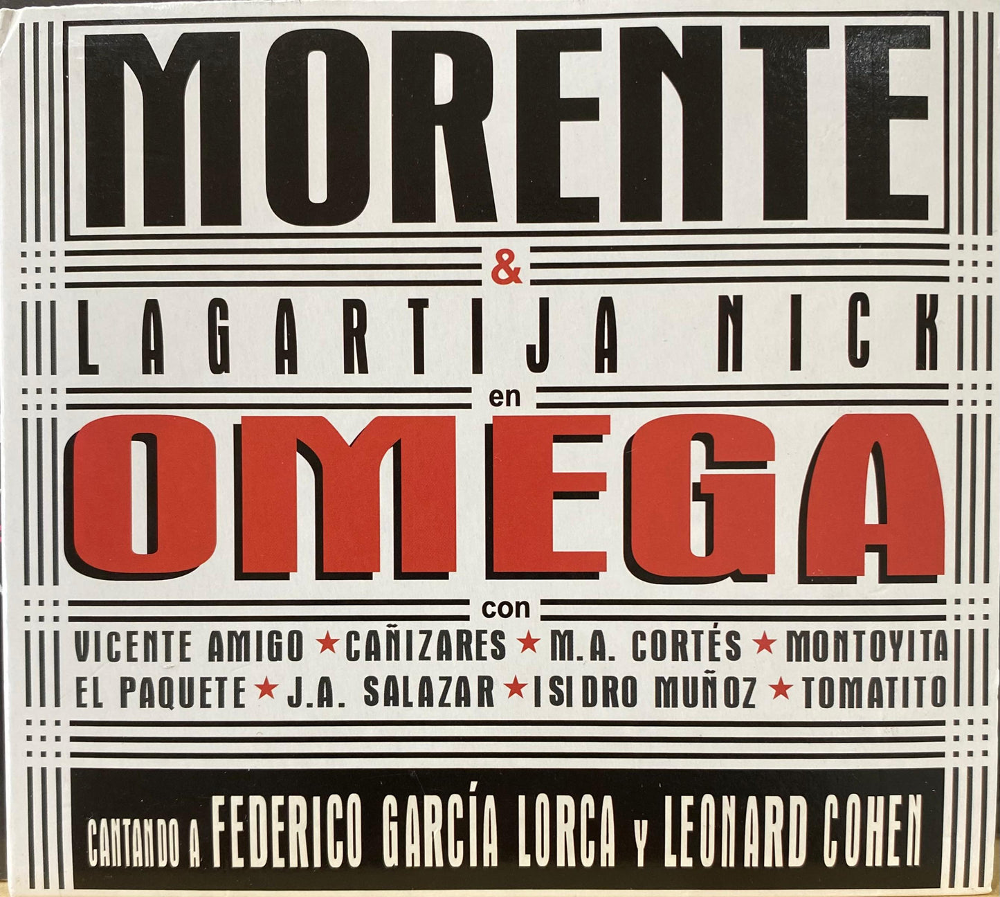 Morente & Lagartija Nick – Omega (CD, usado)