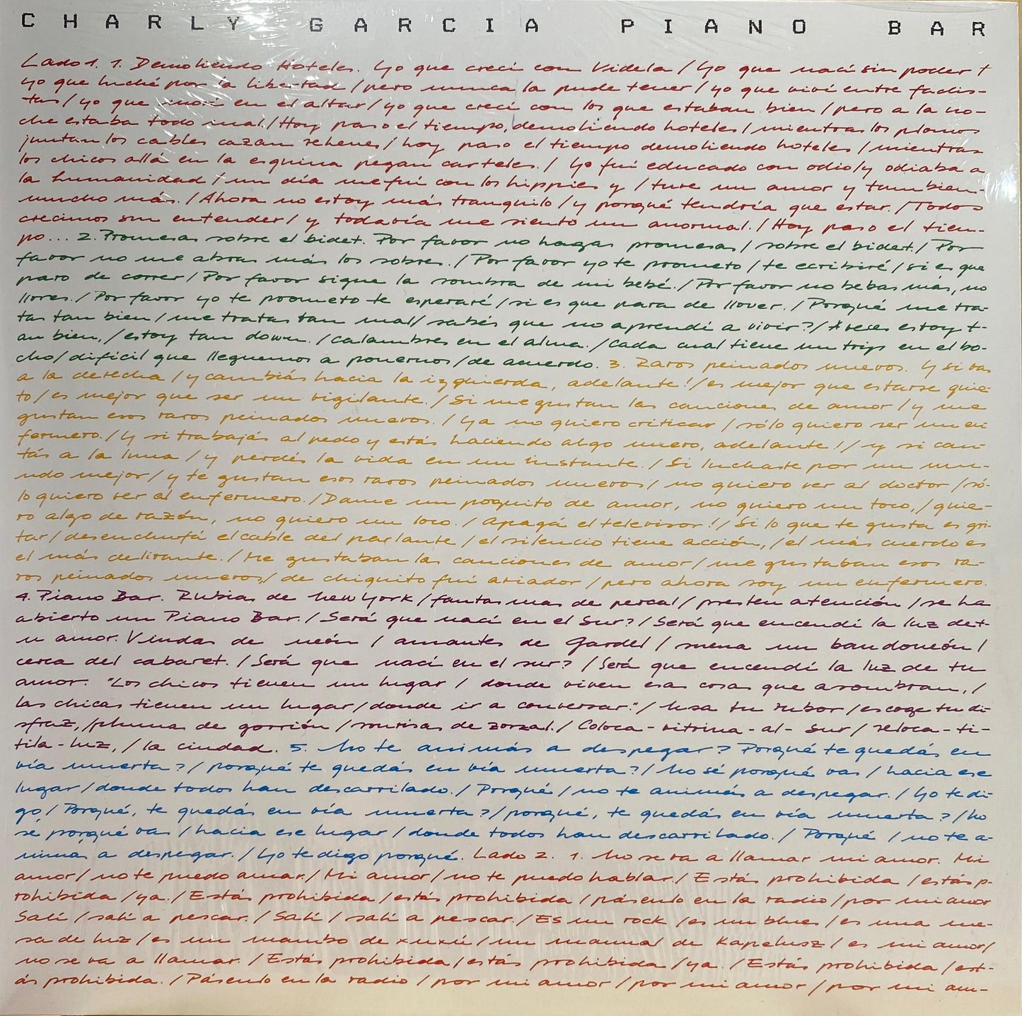 Charly García - Piano Bar (LP)