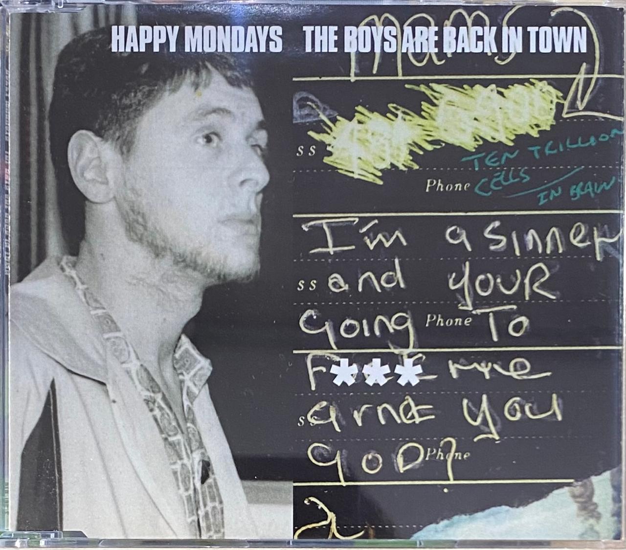Happy Mondays – The Boys Are Back In Town (CD, single, usado, 1999)