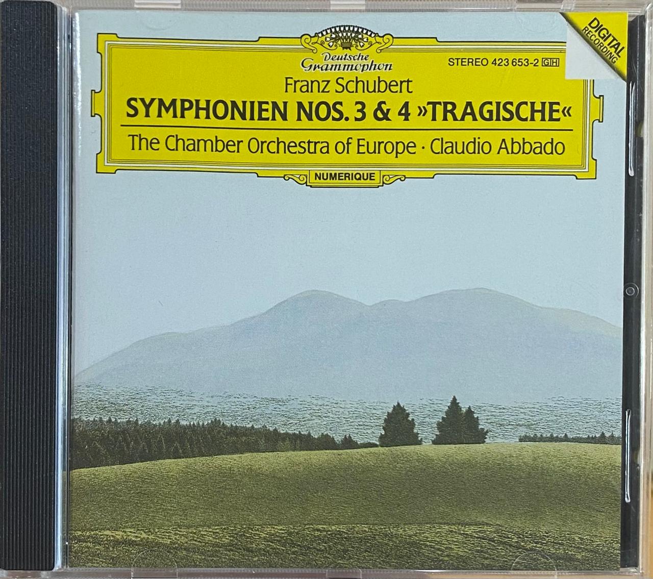 Franz Schubert / The Chamber Orchestra Of Europe, Claudio Abbado – Symphonien Nos. 3 & 4 «Tragische» (CD, usado, Alemania)