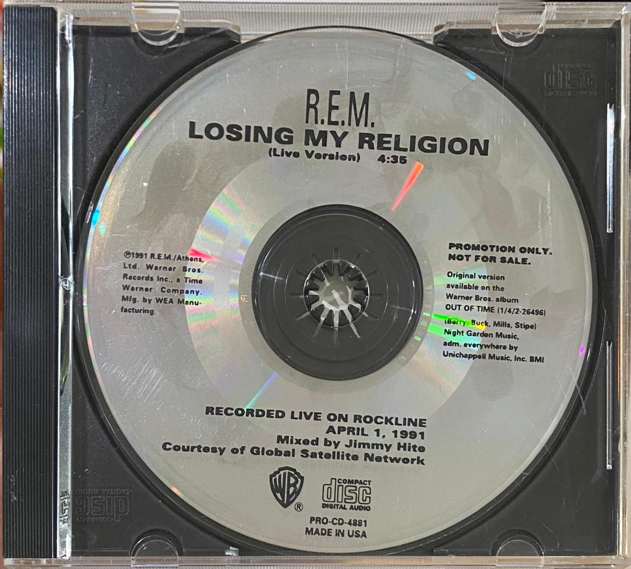 R.E.M. – Losing My Religion (CD, single, usado, EE.UU., 1991)