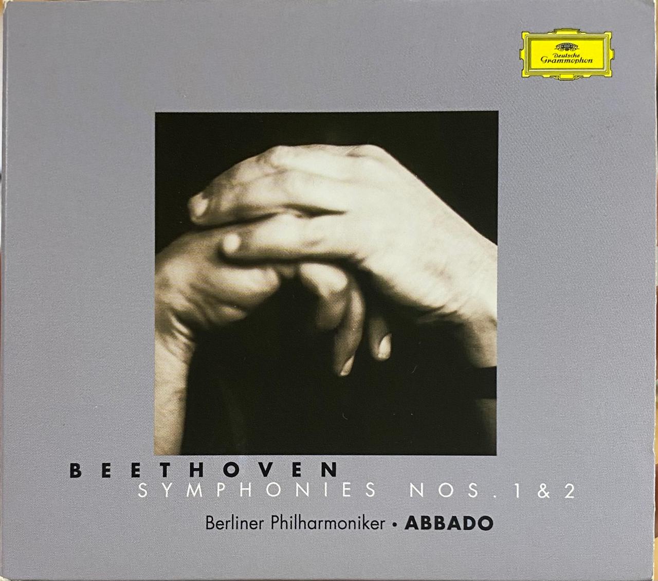 Beethoven, Berliner Philharmoniker, Abbado – Symphonies Nos. 1 & 2 (CD, usado, EE.UU., 2000)