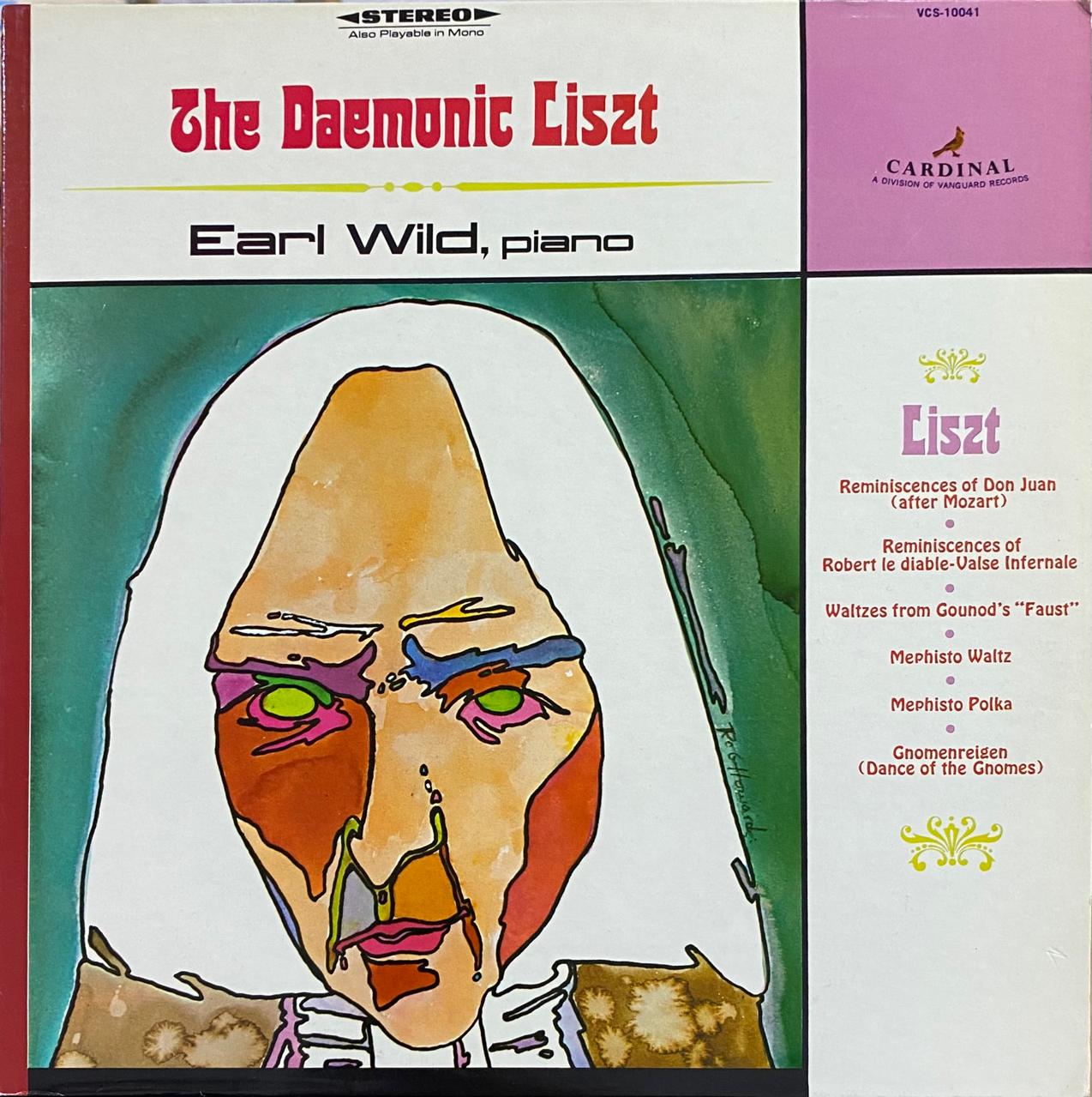 Liszt - Earl Wild – The Daemonic Liszt (vinilo, usado, EE.UU., 1968)