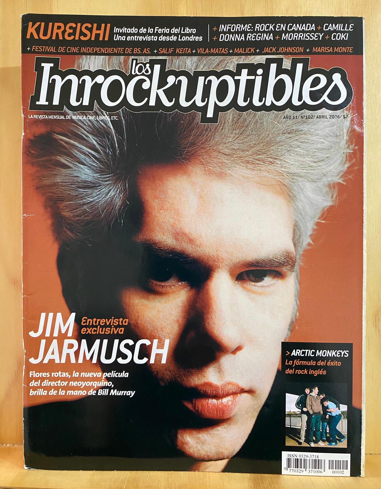 Los Inrockuptibles, N°102, abril 2006, Jim Jarmusch, entrevista exclusiva (Arctic Monkeys, Broken Social Scene, Hanif Kureishi)