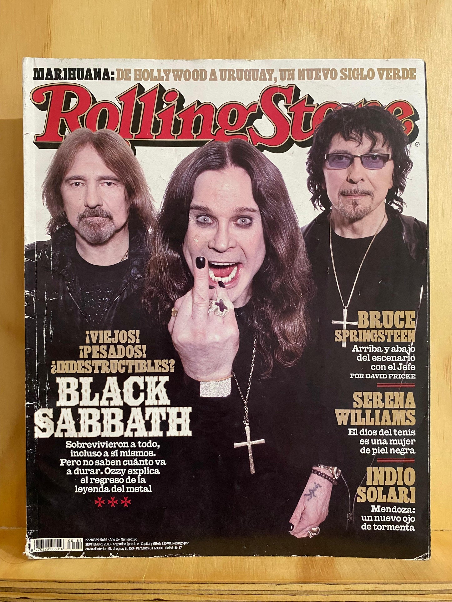 Rolling Stone Argentina, RS 186, septiembre 2013, Black Sabbath (Bruce Springsteen, marihuana, Serena Williams)