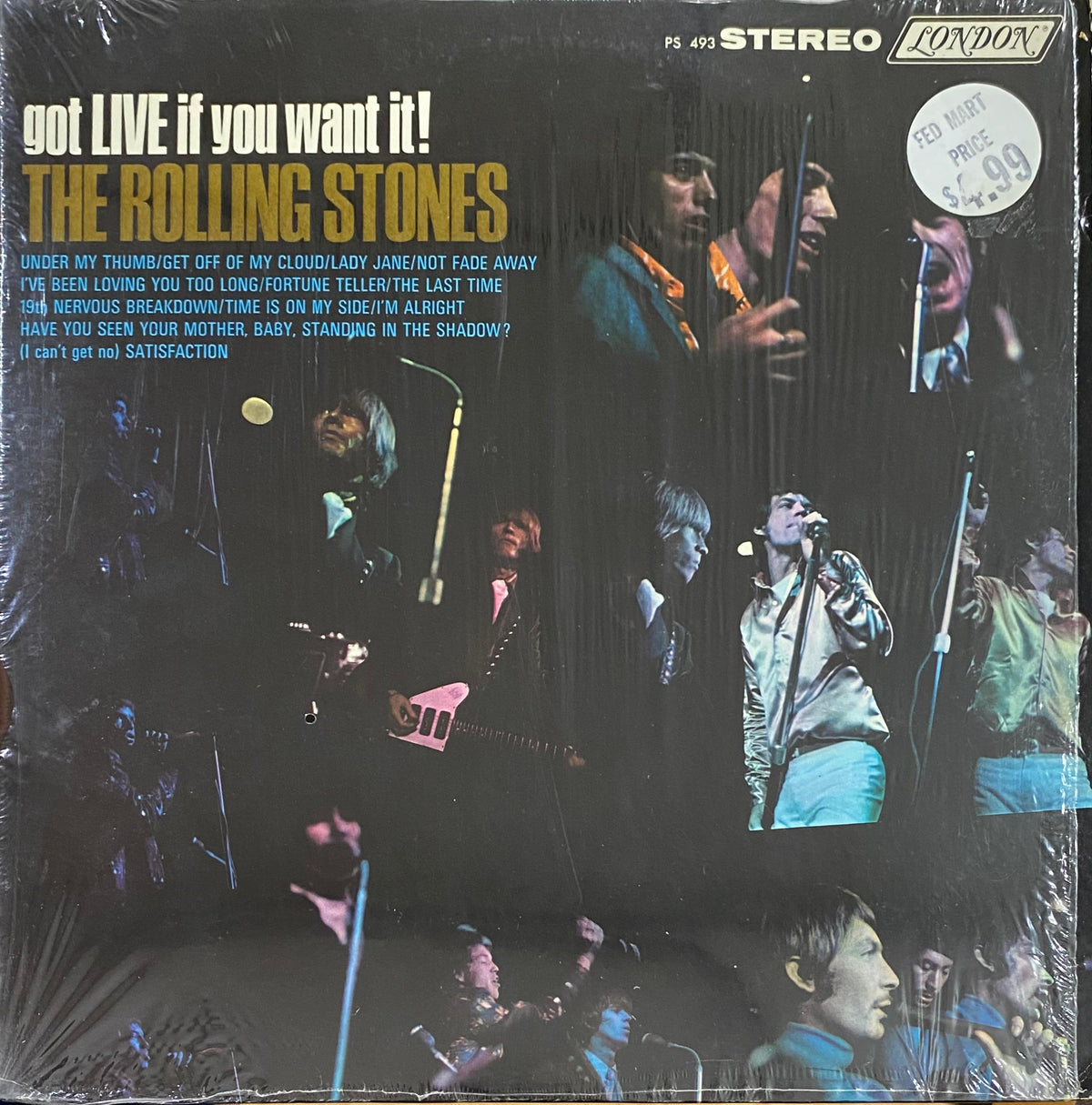 The Rolling Stones – Got Live If You Want It! (vinilo, usado, EE.UU., 1971)