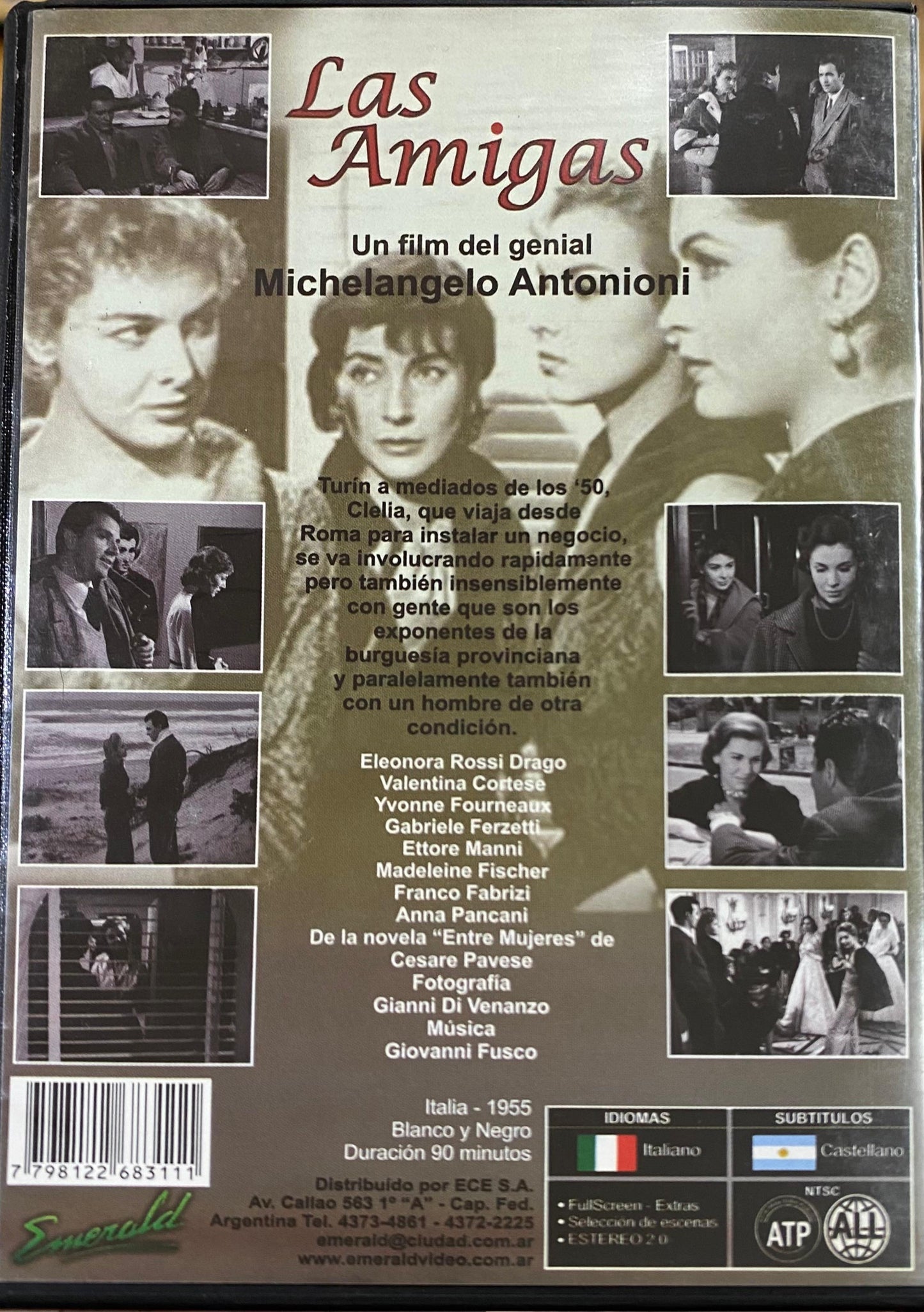 Las amigas (Le amiche), de Michelangelo Antonioni (DVD, usado)