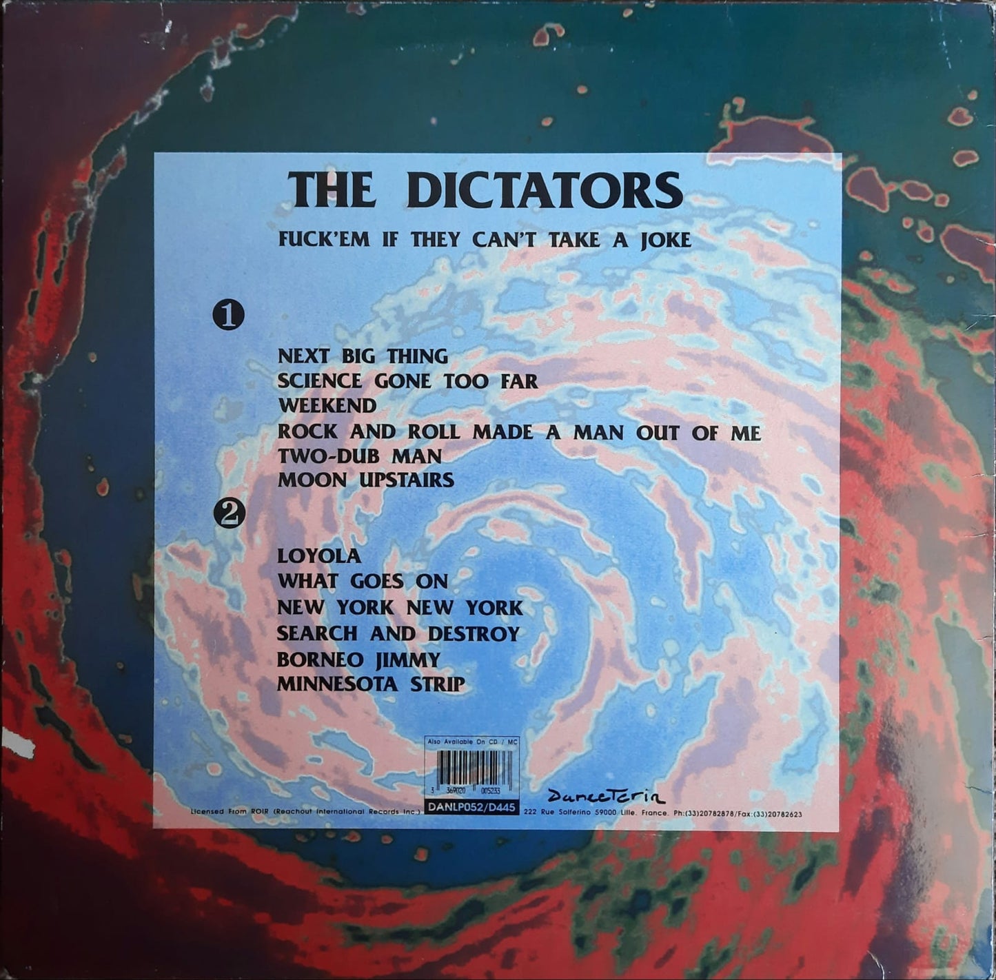 The Dictators - Fuck 'Em If They Can't Take A Joke (LP, Francia, 1992)
