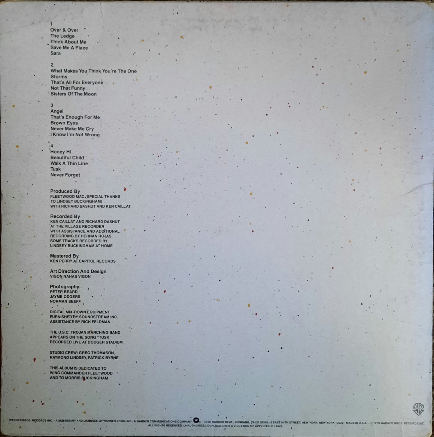 Fleetwood Mac - Tusk (LP, EE.UU., 1979)