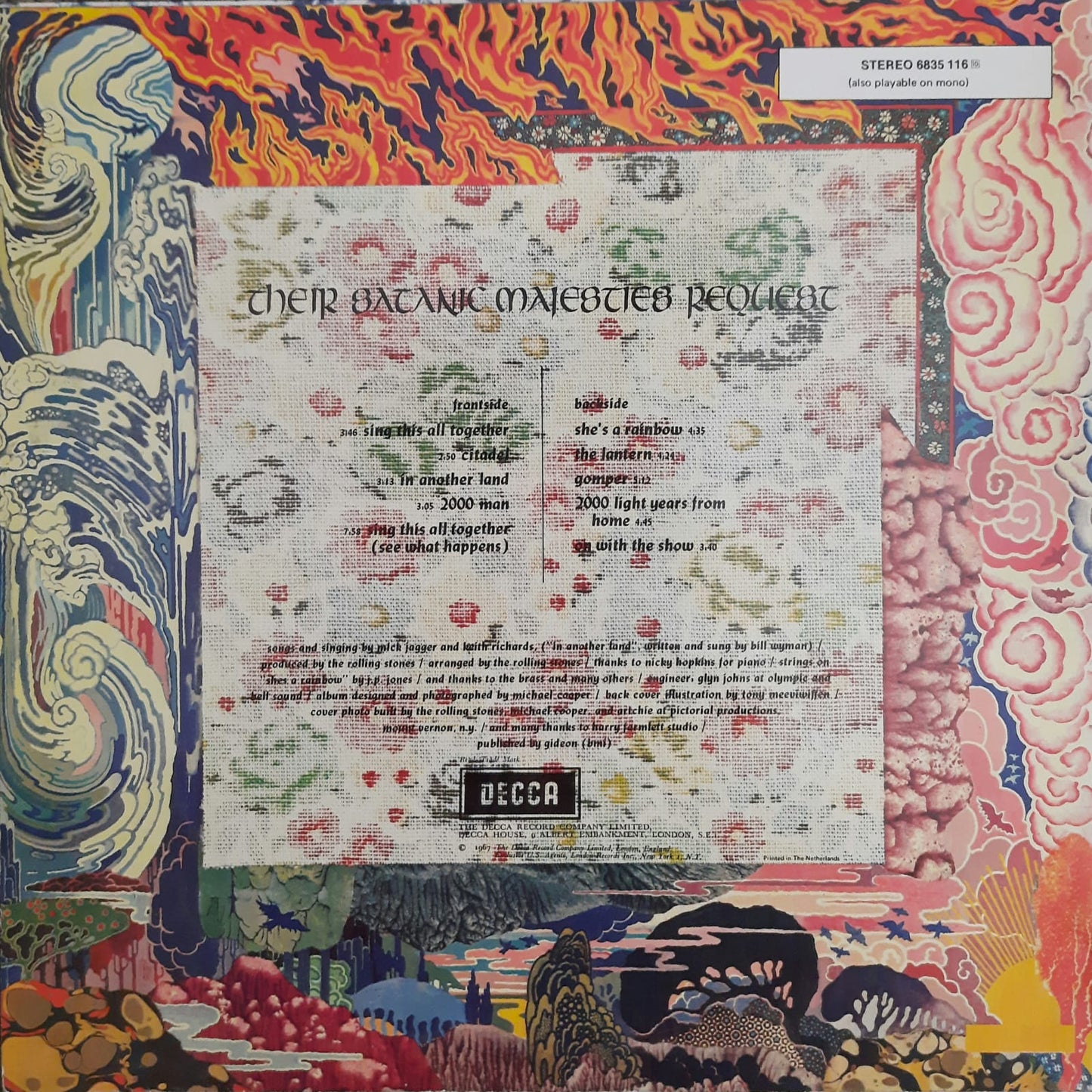 The Rolling Stones - Their Satanic Majesties Request (LP, Paises Bajos)