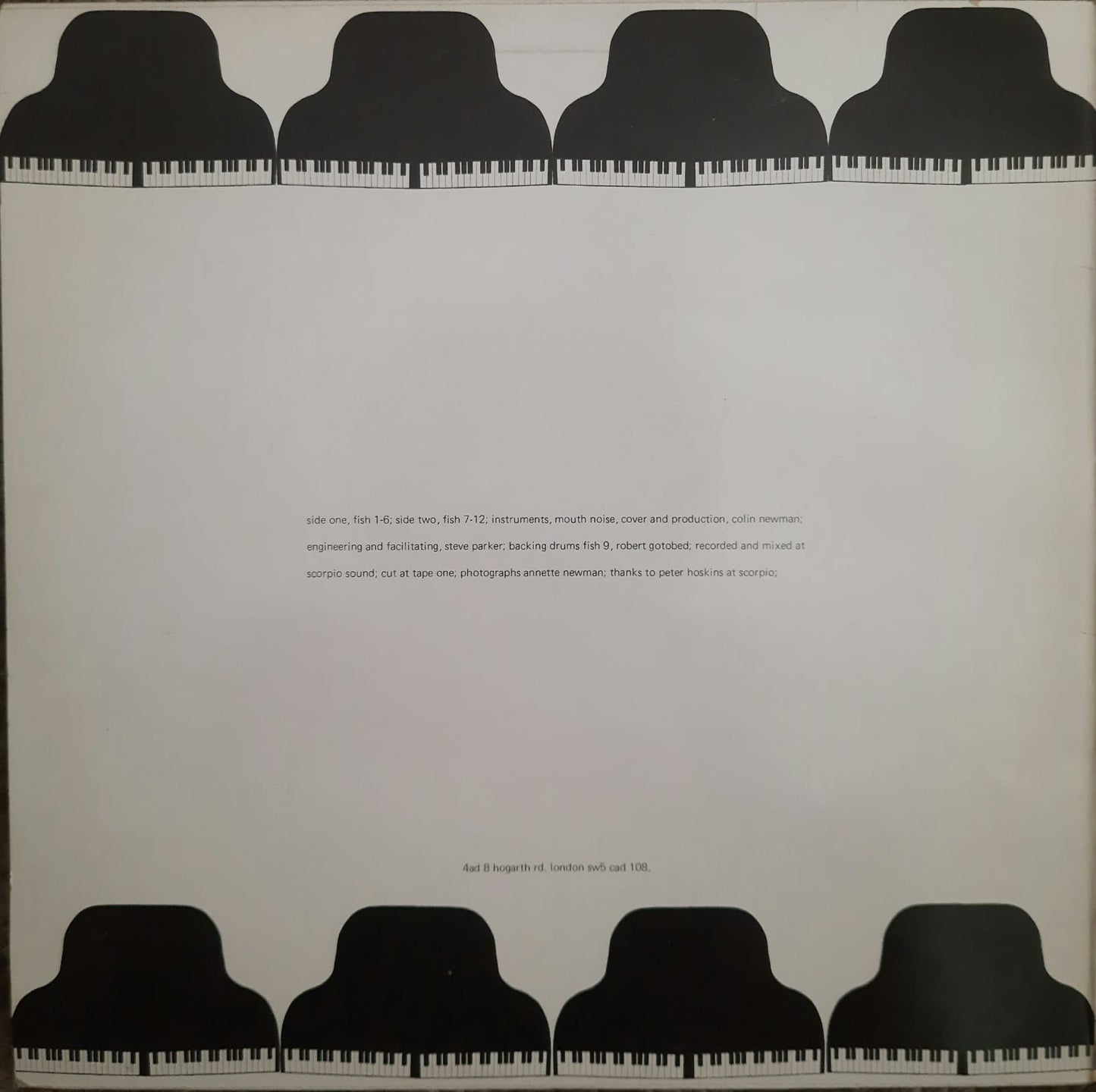 Colin Newman - Provisionally Entitled The Singing Fish (LP, Reino Unido, 1981)