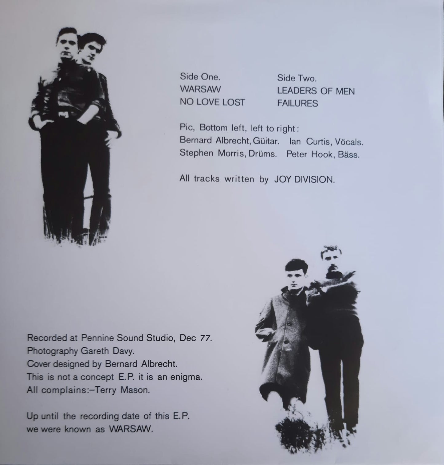 Joy Division - An Ideal For Living (no oficial) (7″)