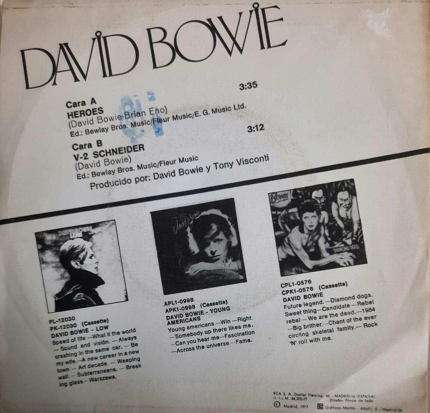 David Bowie - Heroes (7″)