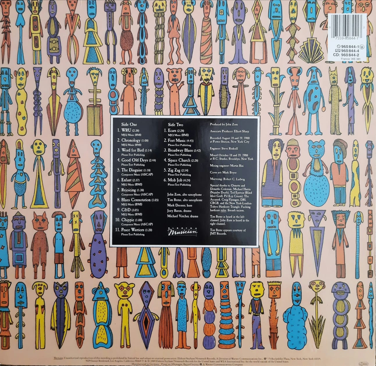 John Zorn - Spy Vs. Spy (The Music of Ornette Coleman) (LP, Europa, 1989)