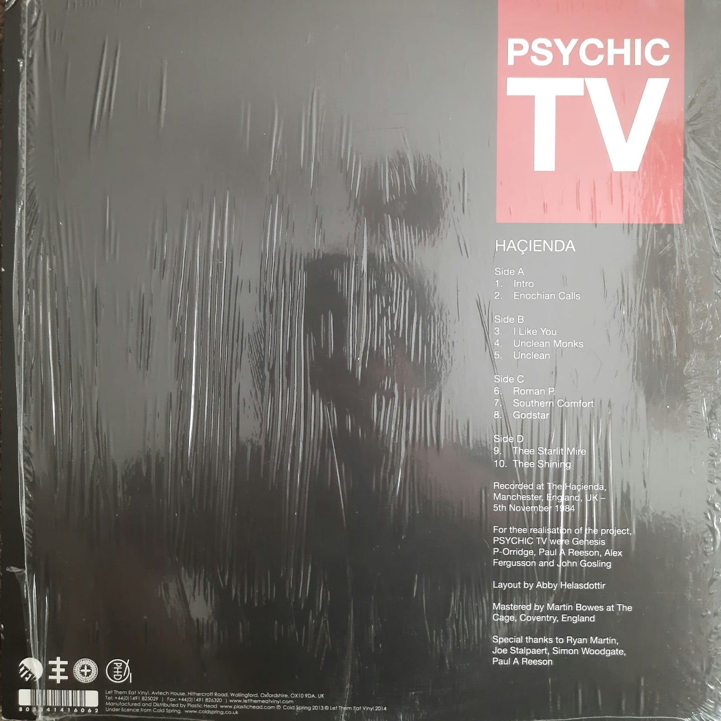 Psychic TV - Haçienda (Disco rojo, edición limitada) (LP, Reino Unido, 2014)