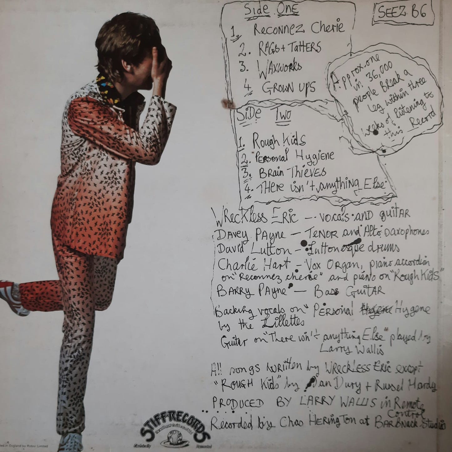 Wreckless Eric - Wreckless Eric (10″) (10″, Reino Unido, 1978)