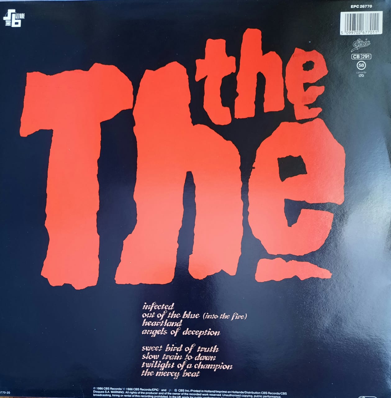 The The - Infected (LP, Europa, 1986)