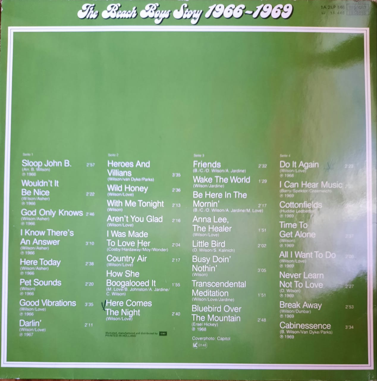 The Beach Boys - The Beach Boys Story 1966-1969 (LP, Países Bajos, 1983)