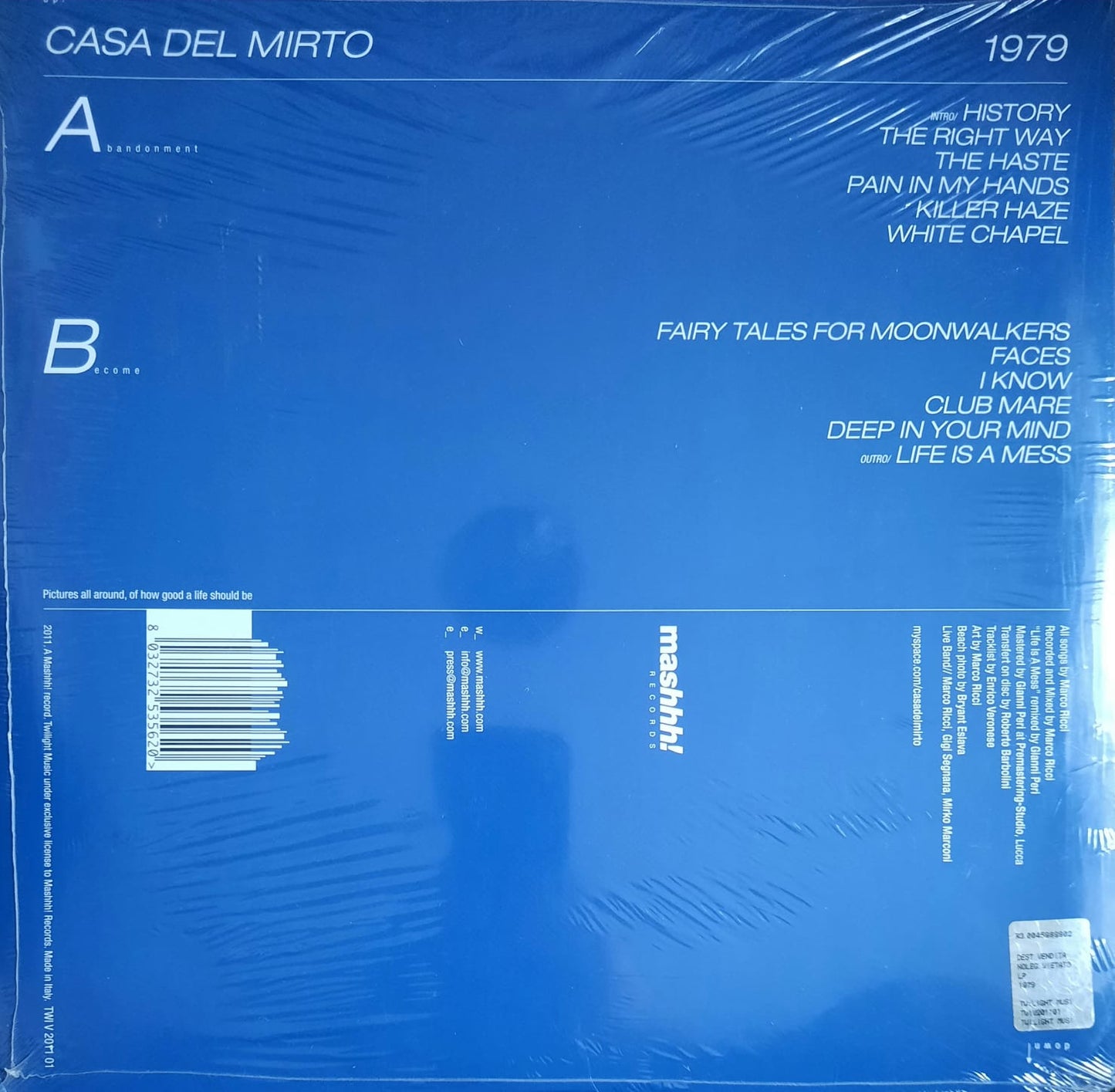 Casa del Mirto - 1979 (Edición limitada, blanca) (LP, Italia, 2011)