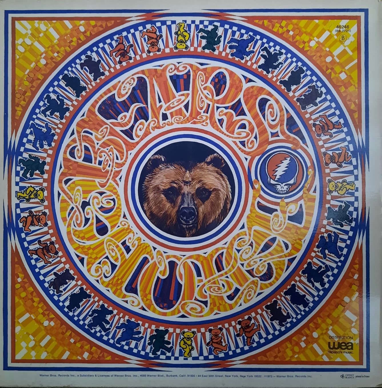 The Grateful Dead - History Of The Grateful Dead, Vol. 1 (Bear's Choice) (LP, Francia, 1973)