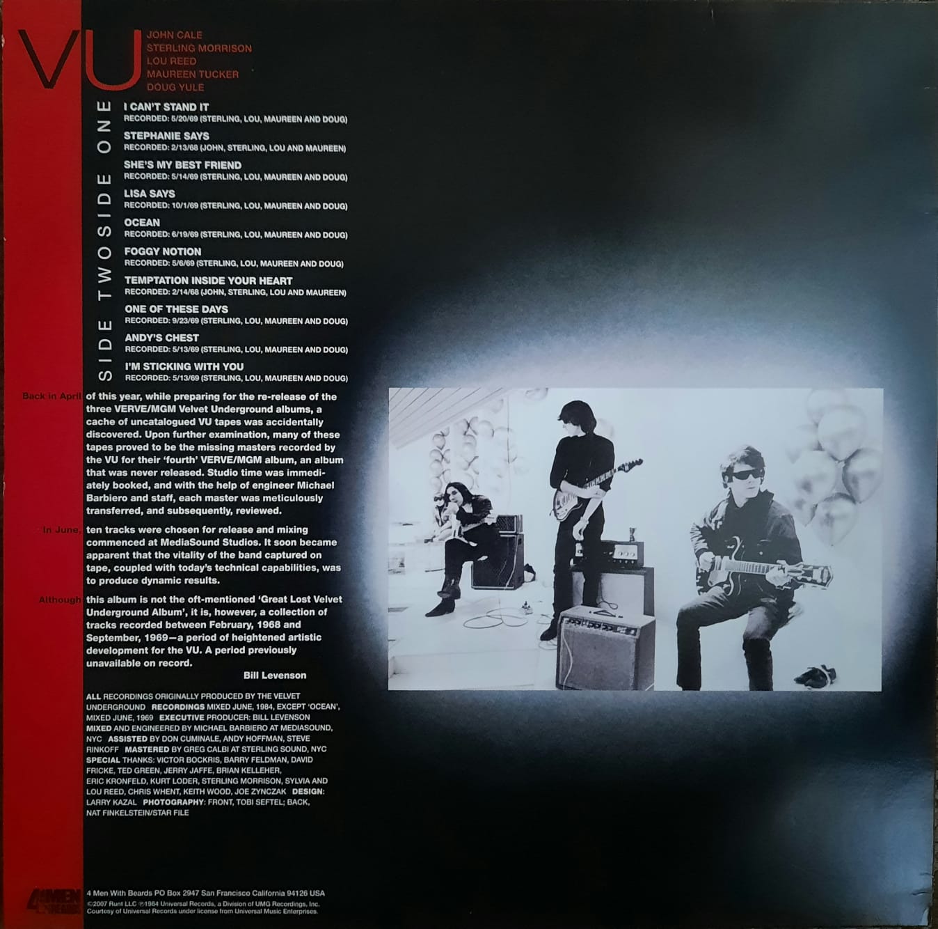 The Velvet Underground - VU (LP, EE.UU., 2007)