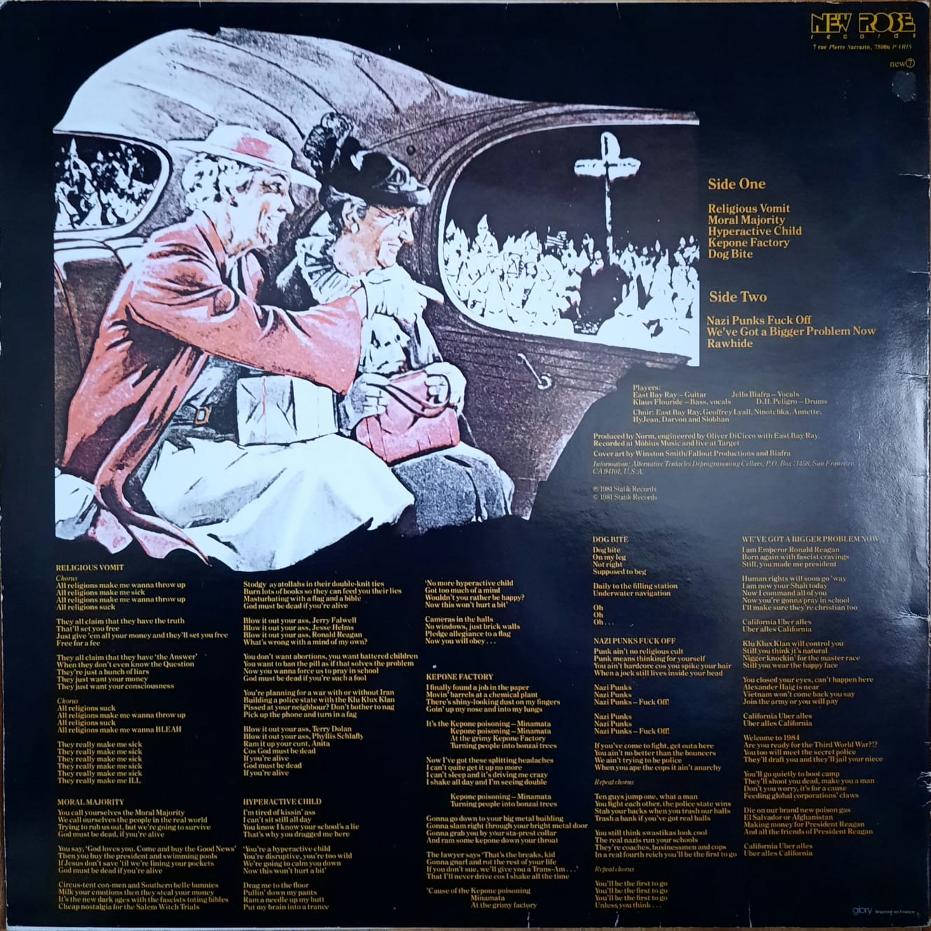 Dead Kennedys – In God We Trust, Inc. (12", 45 RPM, Francia, 1981)