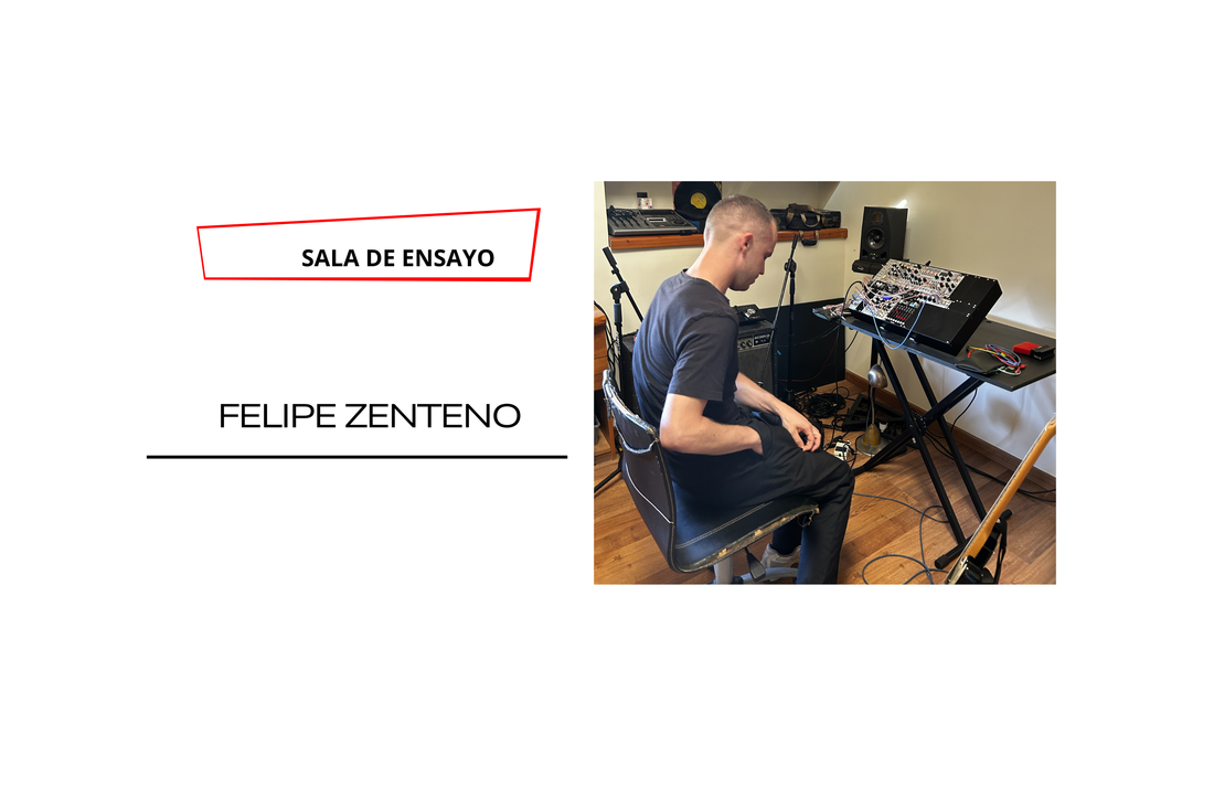 Ensayar hasta que las máquinas parecen dialogar: Felipe Zenteno y la construcción del idioma personal