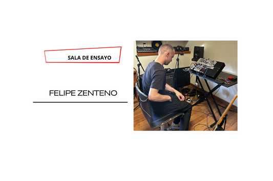 Ensayar hasta que las máquinas parecen dialogar: Felipe Zenteno y la construcción del idioma personal